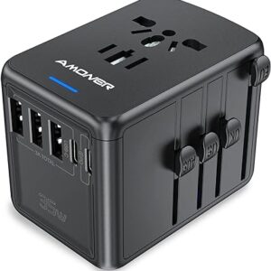 Adapter podróżny, uniwersalny zasilacz 30 W z 8 portami ładowania Usb