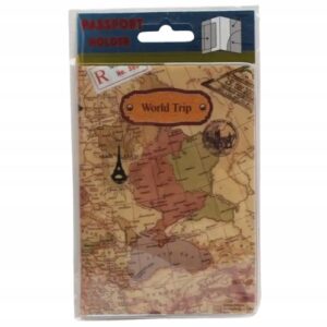 Etui Na Paszport Okładka Na Dokumenty Pokrowiec Na Paszport Mapa Wakacje