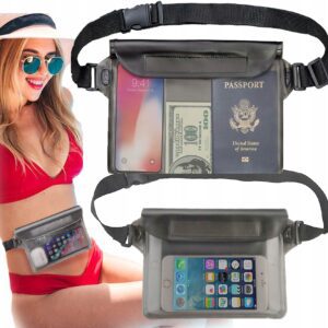 Etui Wodoodporne Saszetka Nerka Na Dokumenty Na Kajak Plażę Wodoszczelne