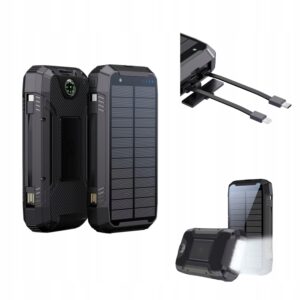 PowerNeed S20000Q Ładowarka słoneczna 20000mAh Usb-c QC3.0