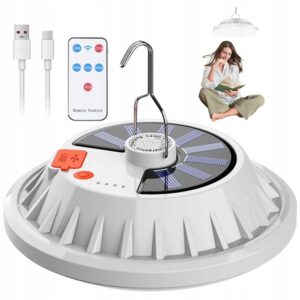 Wodoodporna Lampa Kempingowa Solarne