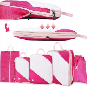 Zestaw torby organizery kompresyjne bagaż kpl. 5