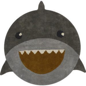 Tapis Petit Dywanik dziecięcy Shark szary Ø 110 cm