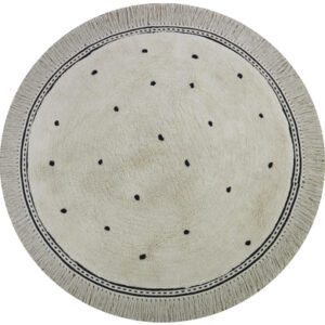 Tapis Petit Dywan dziecięcy Anna w kropki cream Ø 110 cm