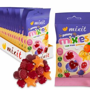 Owocowe Mixies - naturalne cukierki żelki mix smaków (20 szt.)