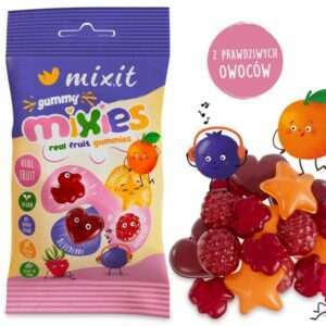 Owocowe Mixies zdrowych przekąsek - naturalne cukierki żelki mix smaków