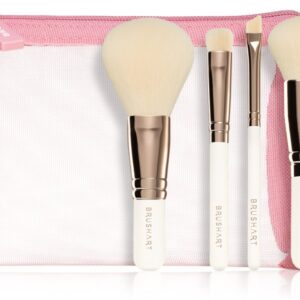 BrushArt Basic Zestaw podróżnych pędzli do makijażu On-the-go Glam z etui (mini) 1 szt