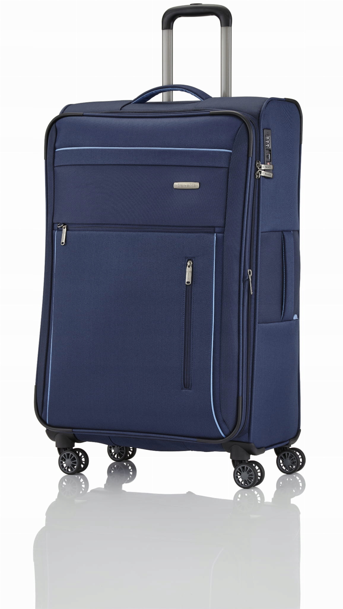 Duża walizka niebieska Travelite Capri 76cm