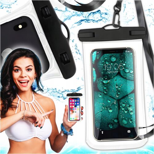 Wodoodporne Etui na Telefon i Dokumenty – Plaża, Basen, Kajak
